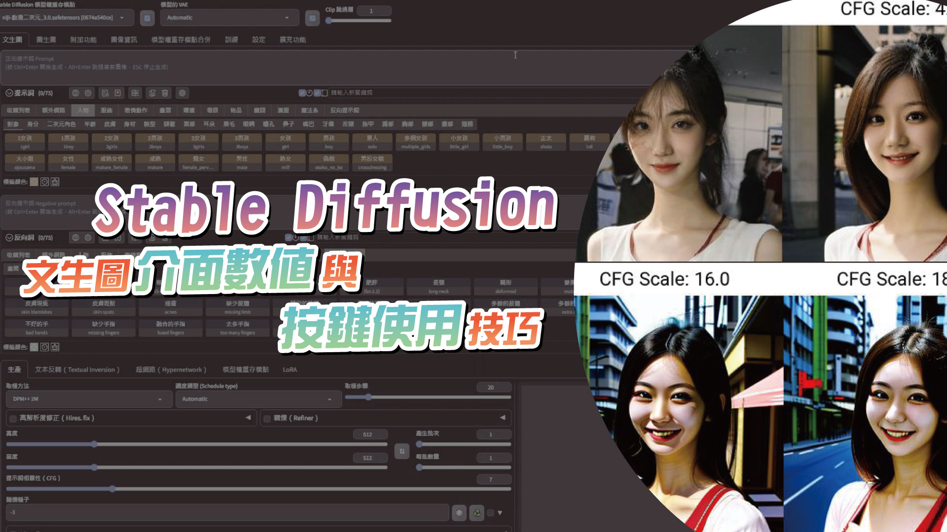 閱讀更多文章 Stable Diffusion 文生圖介面數與按鍵使用技巧