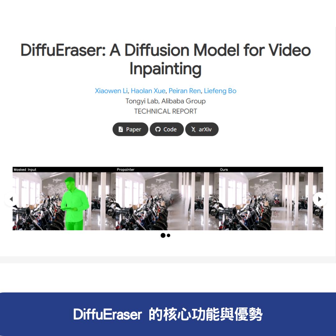 DiffuEraser 的核心功能與優勢