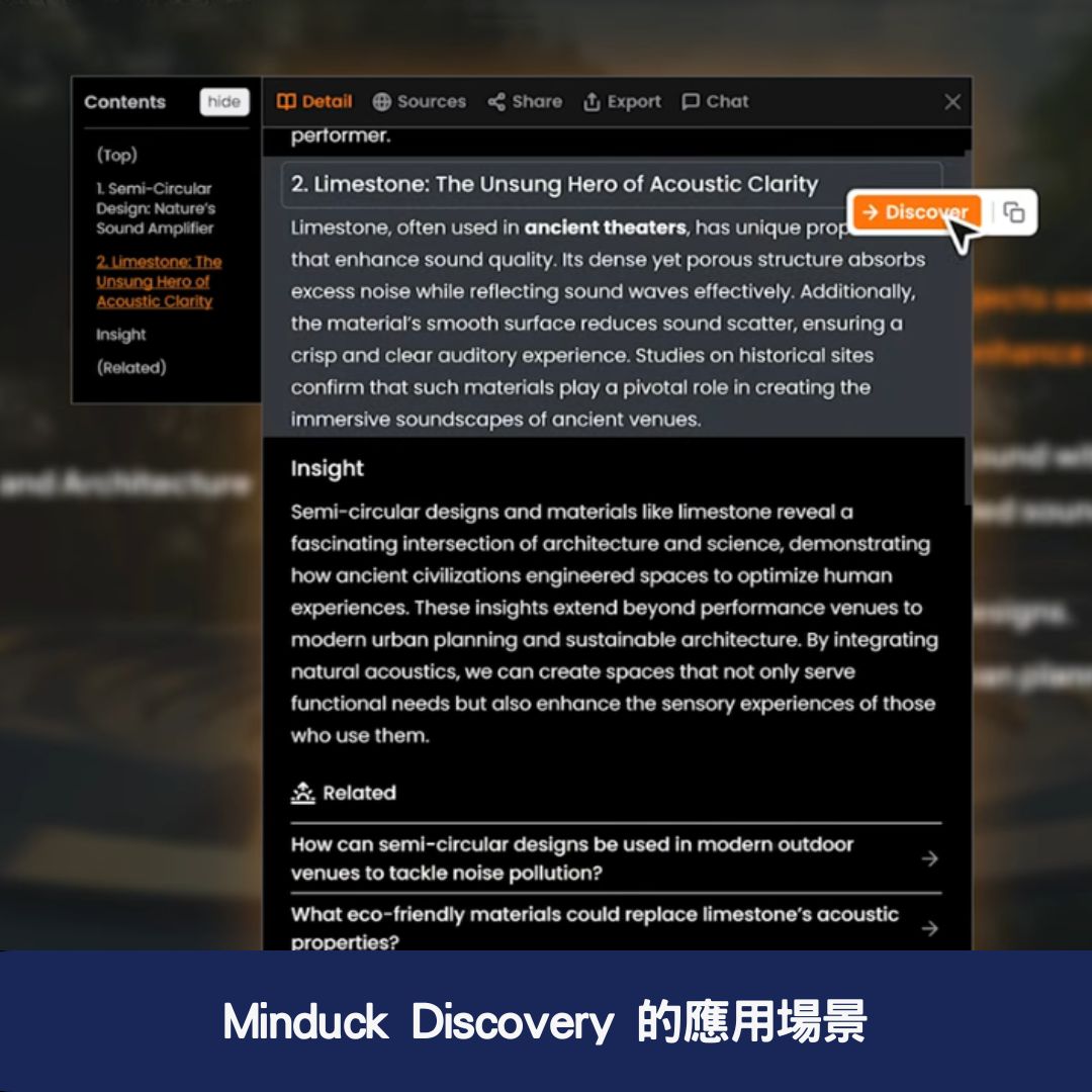 Minduck Discovery 的應用場景