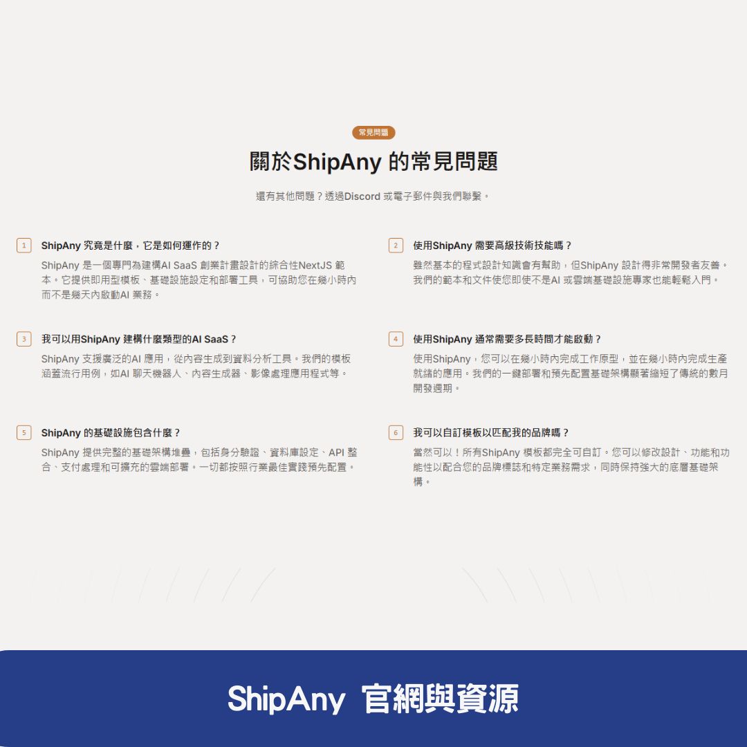 ShipAny 官網與資源