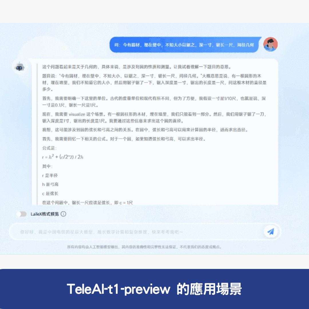 TeleAI-t1-preview 的應用場景