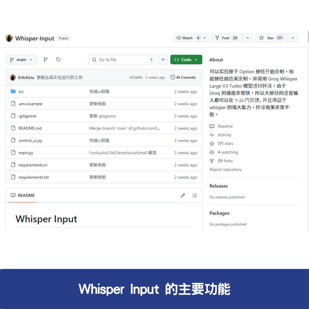 Whisper Input 的主要功能